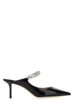 Black leather Bing 65 mules Black JIMMY CHOO (BING65PAT)