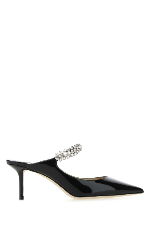 Black leather Bing 65 mules Black JIMMY CHOO (BING65PAT)