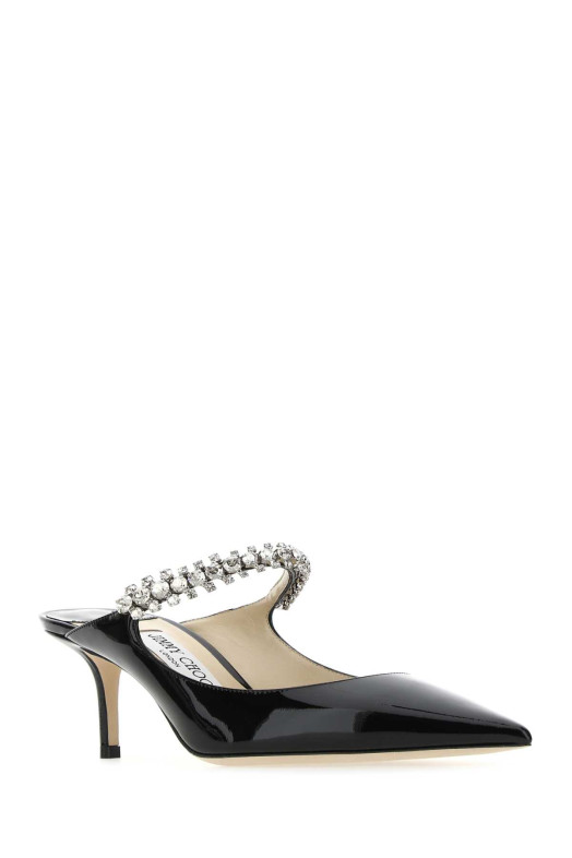Black leather Bing 65 mules Black JIMMY CHOO (BING65PAT)