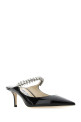 Black leather Bing 65 mules Black JIMMY CHOO (BING65PAT)