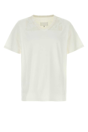White cotton t-shirt Multicolor MAISON MARGIELA (S67GC0057S24575)