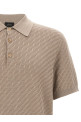 Knitted polo shirt Beige