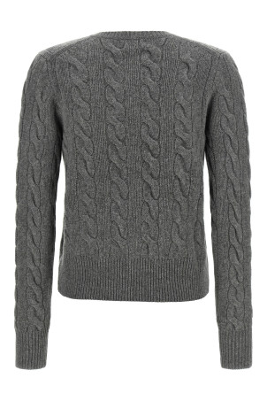 Cable knit cardigan Gray