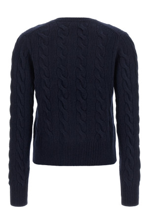 Кардиган с косой вязкой, синий POLO RALPH LAUREN 211972104004