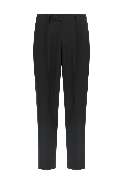Брюки по фигуре  Черные M126035BLACKTROPICALWOOL