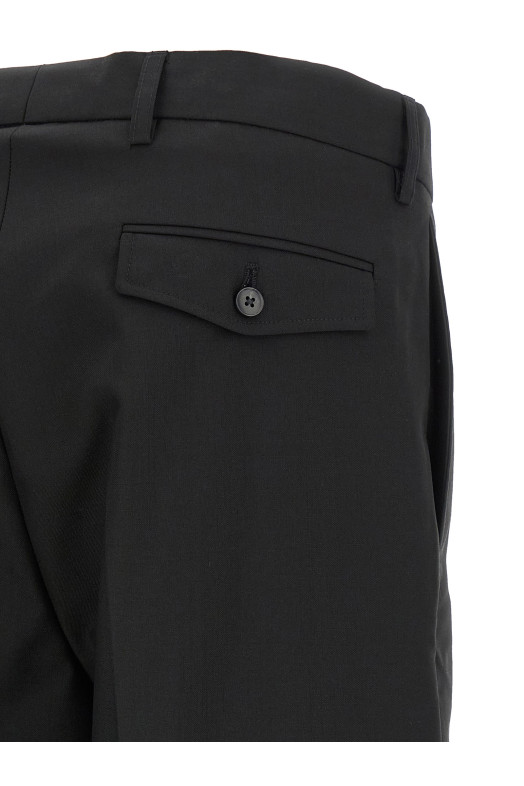 Брюки по фигуре  Черные M126035BLACKTROPICALWOOL