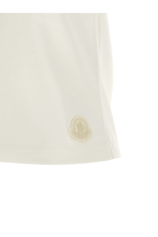 Футболка з графічним принтом, біла MONCLER L20938C0001989B8U034