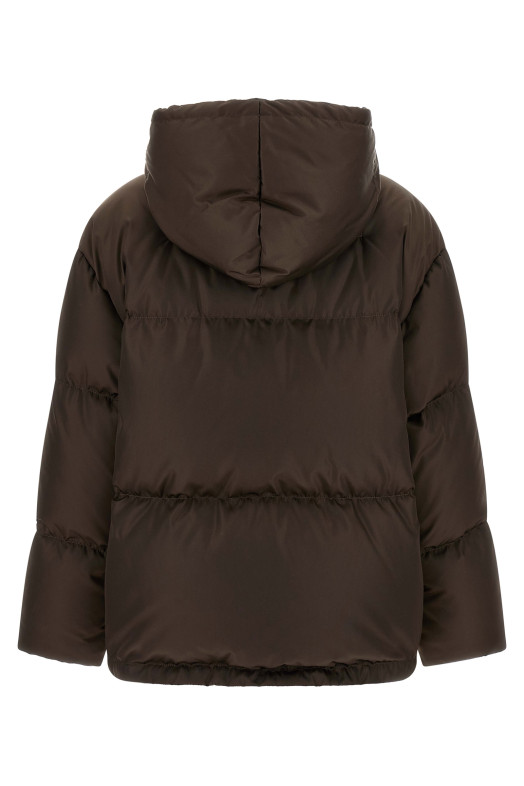 Re-nylon down jacket Brown