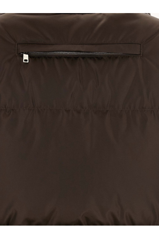 Re-nylon down jacket Brown