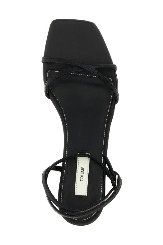 'Letaher Crossover' sandals Black