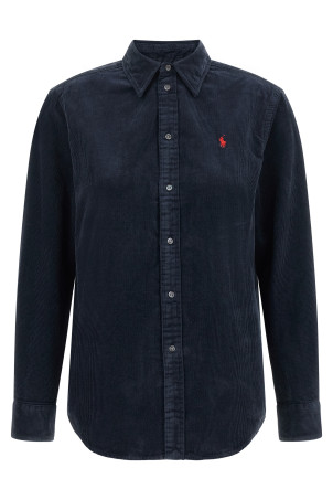 Рубашка из вельвета, синяя POLO RALPH LAUREN 211A93203008