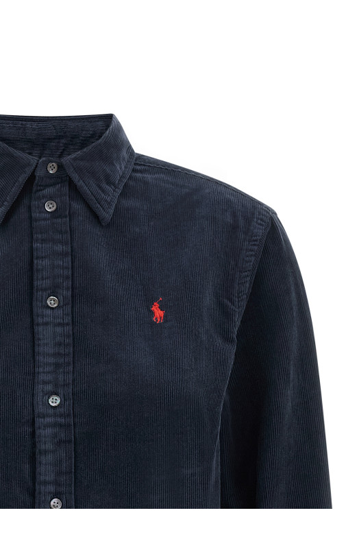 Рубашка из вельвета, синяя POLO RALPH LAUREN 211A93203008