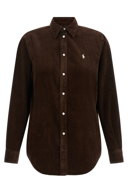 Рубашка из вельвета, коричневая POLO RALPH LAUREN 211A93203009