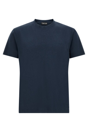 Футболка с круглым вырезом, синяя TOM FORD JCS004JMT012UDB
