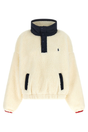Світшот «Тедді» з вишивкою, білий POLO RALPH LAUREN 211B17802001