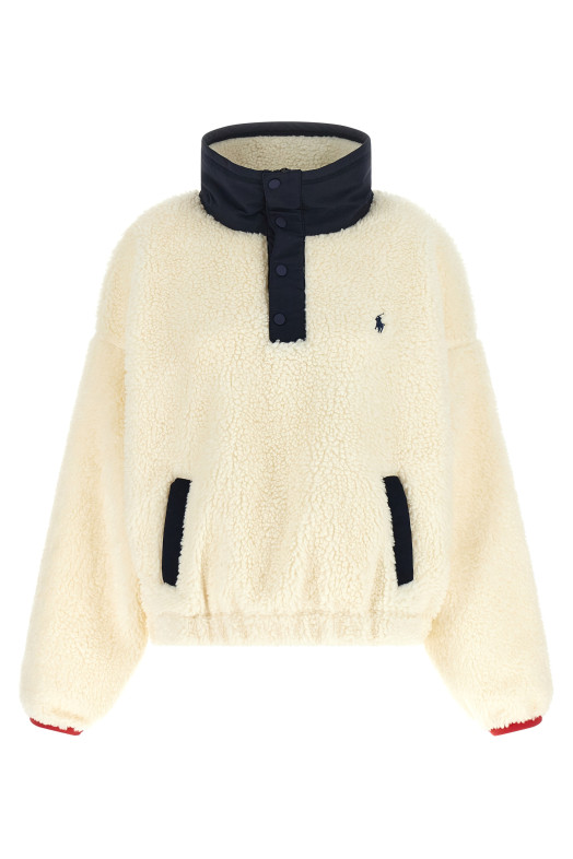Світшот «Тедді» з вишивкою, білий POLO RALPH LAUREN 211B17802001
