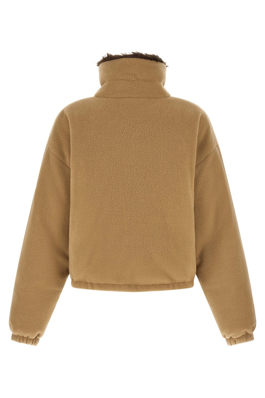 Fleece down jacket Beige