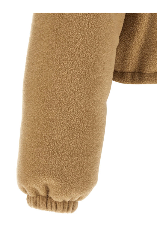 Fleece down jacket Beige