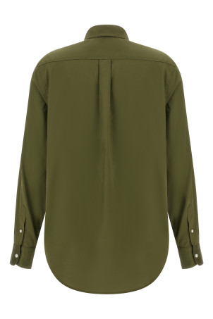 Бавовняна сорочка з вишитим логотипом, зелена POLO RALPH LAUREN 211A92177015