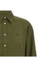 Бавовняна сорочка з вишитим логотипом, зелена POLO RALPH LAUREN 211A92177015
