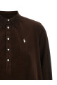 Вельветова сукня з вишивкою, коричнева POLO RALPH LAUREN 211B22153005