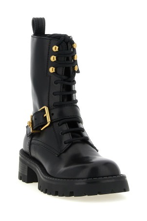 Ankle boots with buckle Black