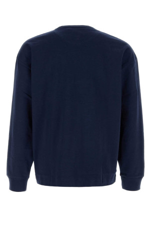 Хлопковая футболка темно-синего цвета Blue POLO RALPH LAUREN (710B18909)