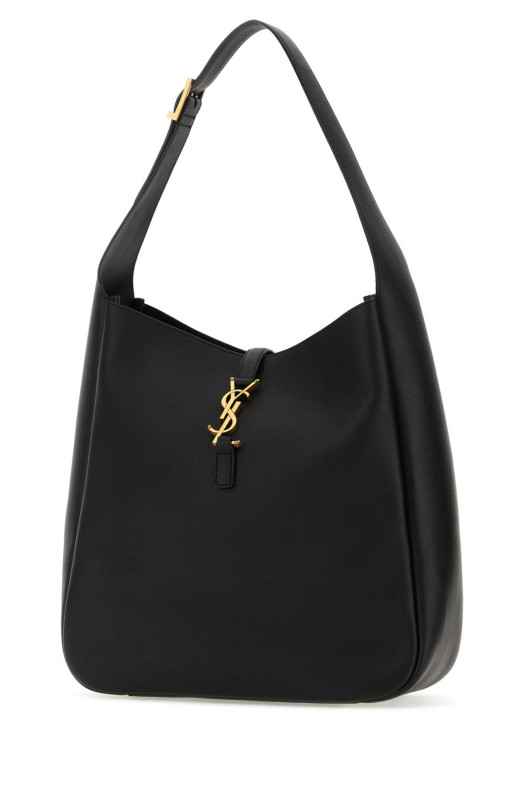 Велика чорна шкіряна сумка через плече Le 5 à 7 від SAINT LAURENT (753837AAAUQ)