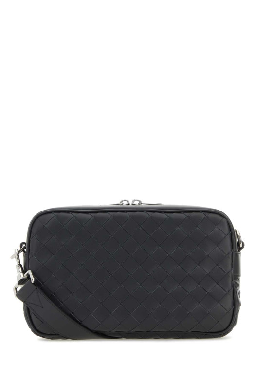 Шкіряна сумка через плече кольору сланцю BOTTEGA VENETA (755923V2HL1)