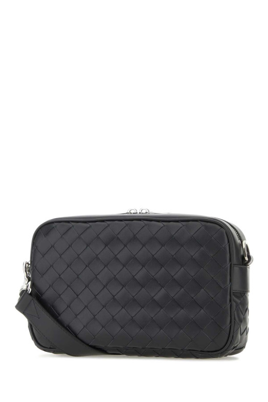Шкіряна сумка через плече кольору сланцю BOTTEGA VENETA (755923V2HL1)