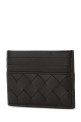 Картодержатель BOTTEGA VENETA из темно-коричневой кожи наппа с плетеным узором (796324VCPP3)
