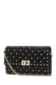 Black nappa leather Rockstud Spike clutch Black VALENTINO GARAVANI (9W2B0137NAP)