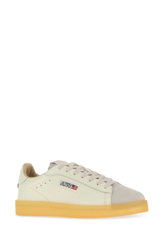 Ivory leather Dallas sneakers AUTRY (ADLM)