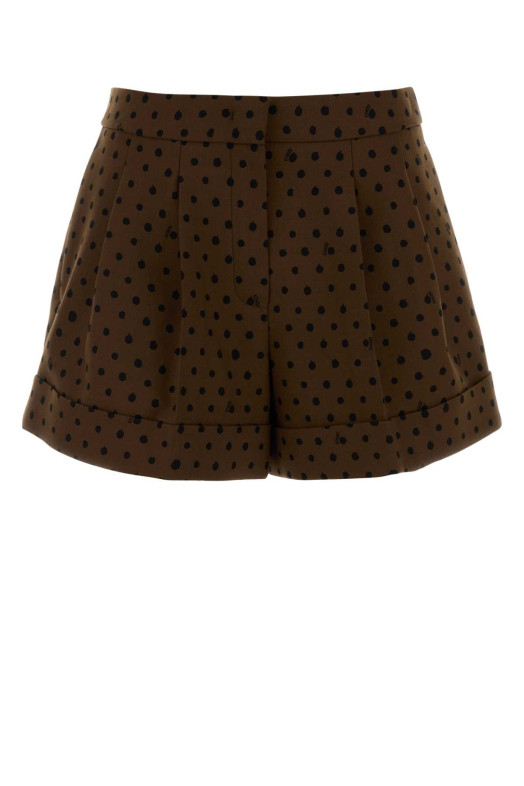 Printed stretch wool blend shorts FENDI (FR6690AW7E)