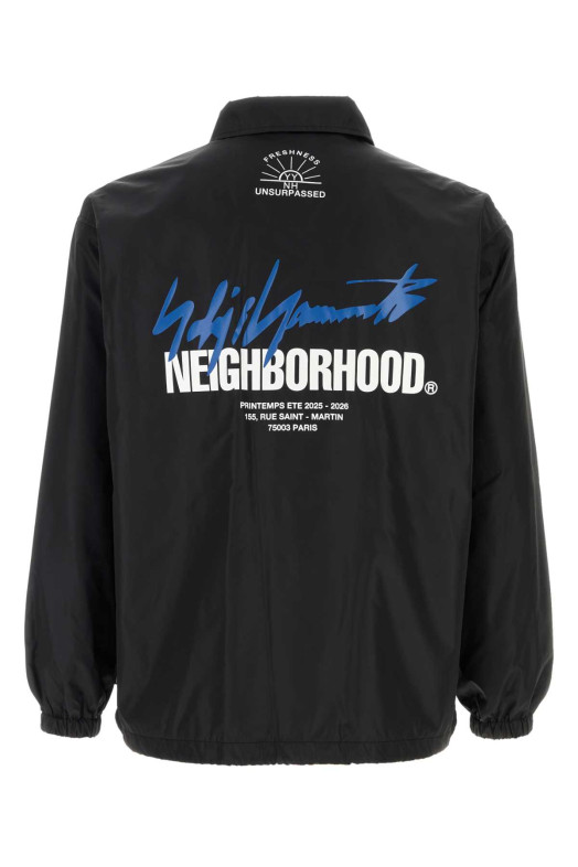 Чорна нейлонова вітровка Yohji Yamamoto X Neighborhood, чорна YOHJI YAMAMOTO (HKY91600)