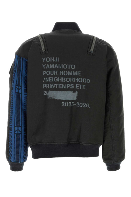 Чорна джинсова куртка-бомбер Yohji Yamamoto X Neighborhood, чорна YOHJI YAMAMOTO (HKY92059)