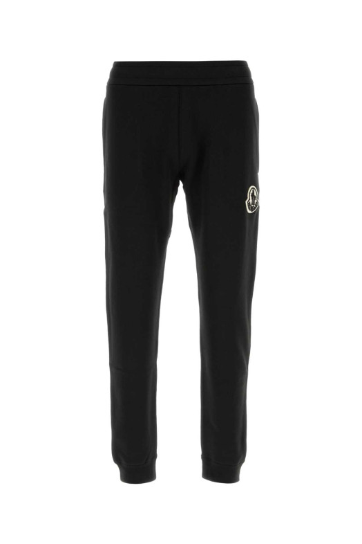 Чорні бавовняні джоггери MONCLER (L20918H00012899V4)
