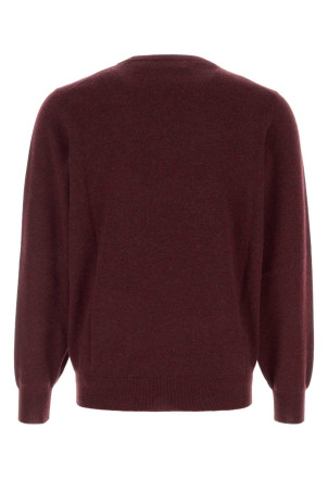Melange burgundy cashmere sweater BRUNELLO CUCINELLI (MQS00100)