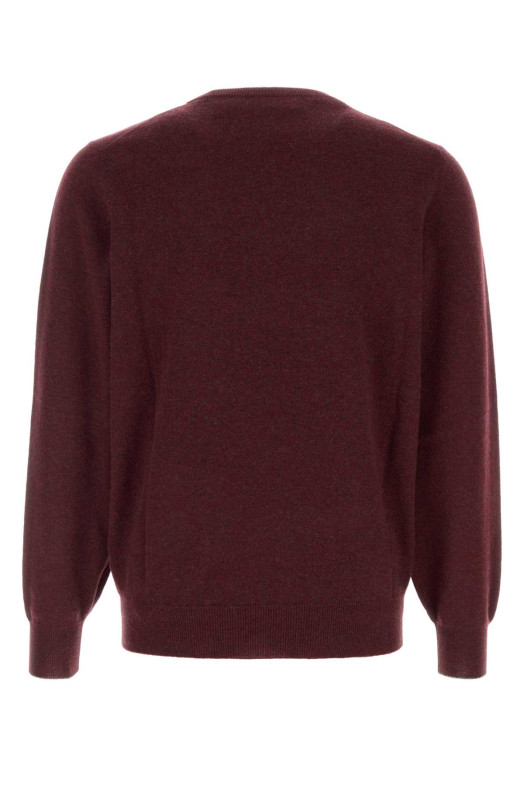 Melange burgundy cashmere sweater BRUNELLO CUCINELLI (MQS00100)