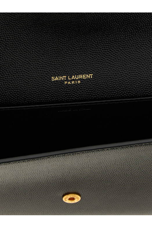 Monogramme clutch bag Black