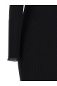 Сукня з ребристого трикотажу, чорна ELISABETTA FRANCHI AM21B66E2110