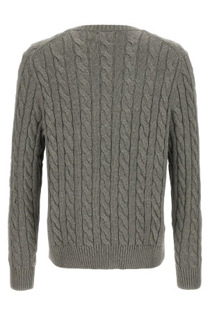 Светр із бавовняної плетінки, сірий POLO RALPH LAUREN 710775885013