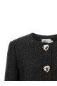 Кудлата хутряна куртка, чорна SELF PORTRAIT AW26131JBBLACK