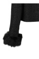 Кудлата хутряна куртка, чорна SELF PORTRAIT AW26131JBBLACK