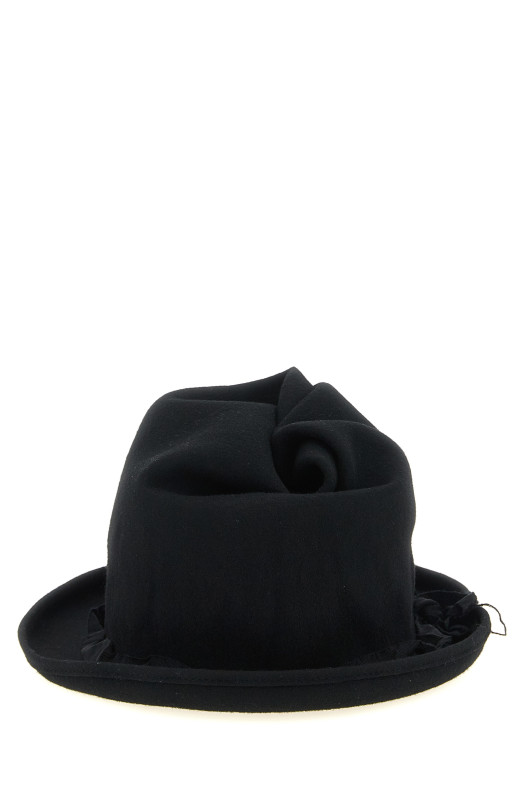 Скульптурний капелюх-корона, чорний YOHJI YAMAMOTO HWH021613
