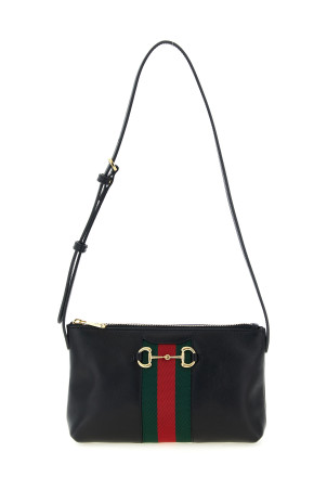 Сумка через плече «Gucci Horsebit Web», чорна 867130AAGOQ1057