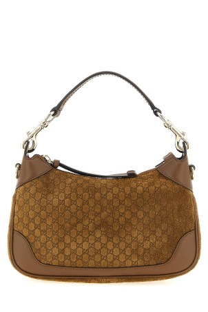 'Gucci B' small shoulder bag Brown