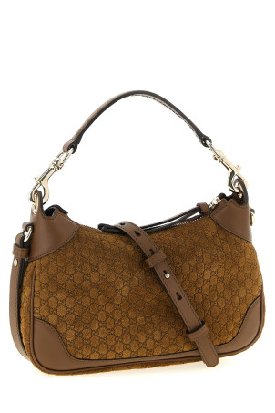 'Gucci B' small shoulder bag Brown