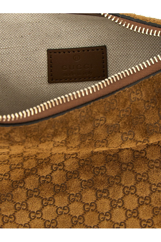 'Gucci B' small shoulder bag Brown