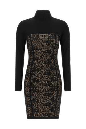 Jacquard dress Black